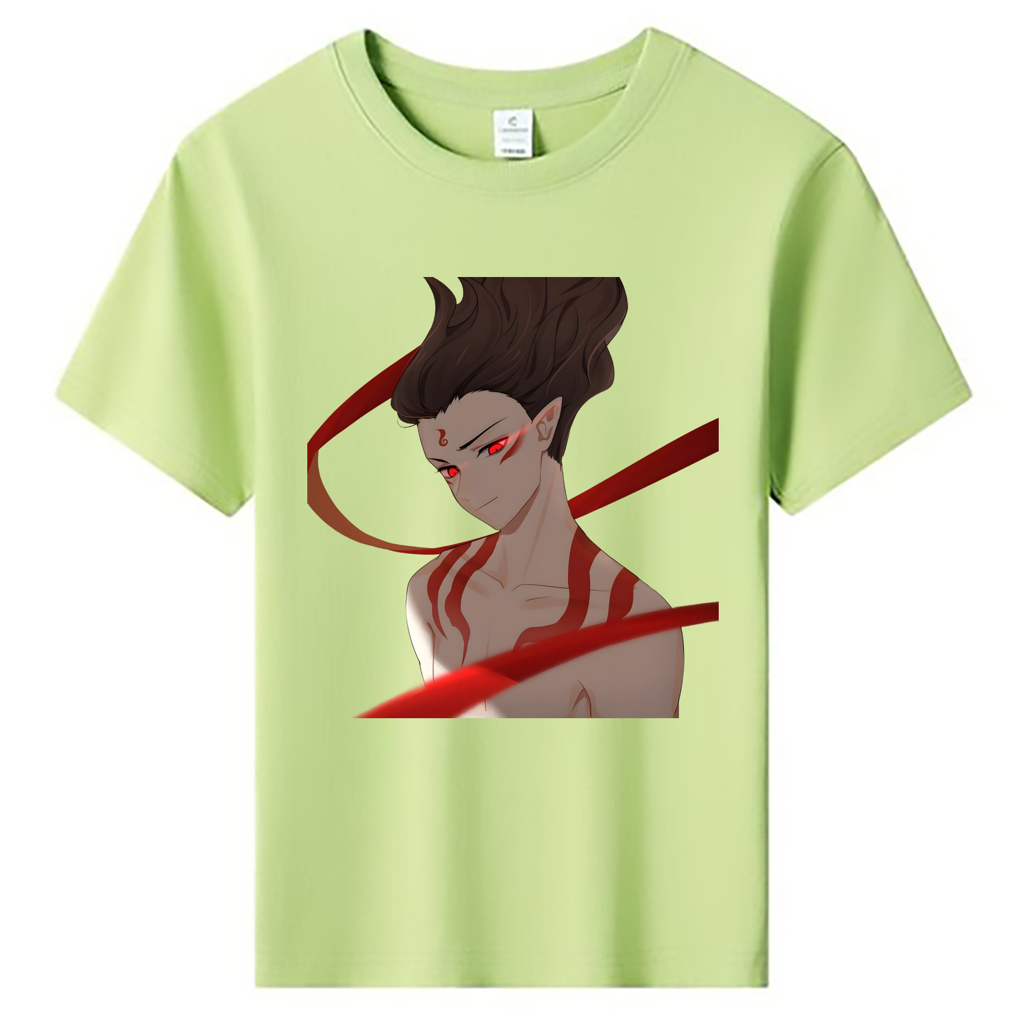 （画像用） Ne Zha 2 ナタ 魔童の大暴れ 綿100％キッズTシャツ（フロントプリント）